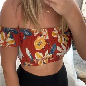 Cropped Floral shirt